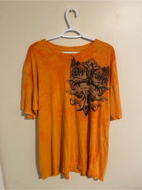 Archaic Orange Short-Sleeve Graphic Tee